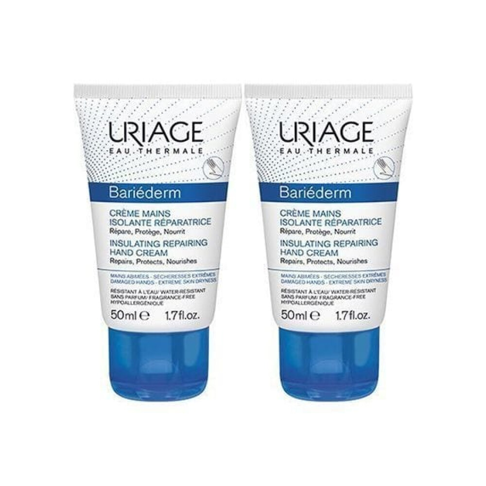 Φωτογραφία προϊόντος: Uriage Promo Pack Bariederm Ανaπλαστική, Προστατευτική & Ενυδατική Κρέμα Χεριών 2x50ml