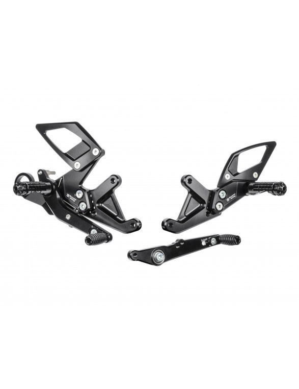 Φωτογραφία προϊόντος: ΣΕΤ ΜΑΡΣΠΙΕ ALUMINIUM BLACK B005 ADJUSTABLE REARSETS ΓΙΑ S1000RR 15'-18'| BONAMICI
