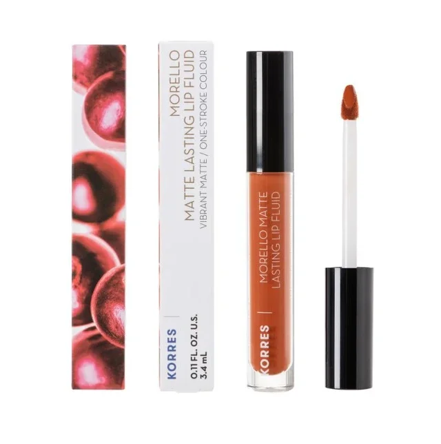 Φωτογραφία προϊόντος: Korres Morello Matte Lasting Lip Fluid Νο.48 Velvet Caramel 3,4ml