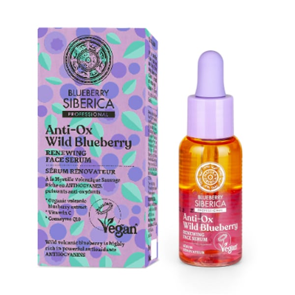 Φωτογραφία προϊόντος: Natura Siberica Anti-OX Wild Blueberry Renewing Face Serum Ορός Ανανέωσης με Άγρια Μύρτιλλα 30ml