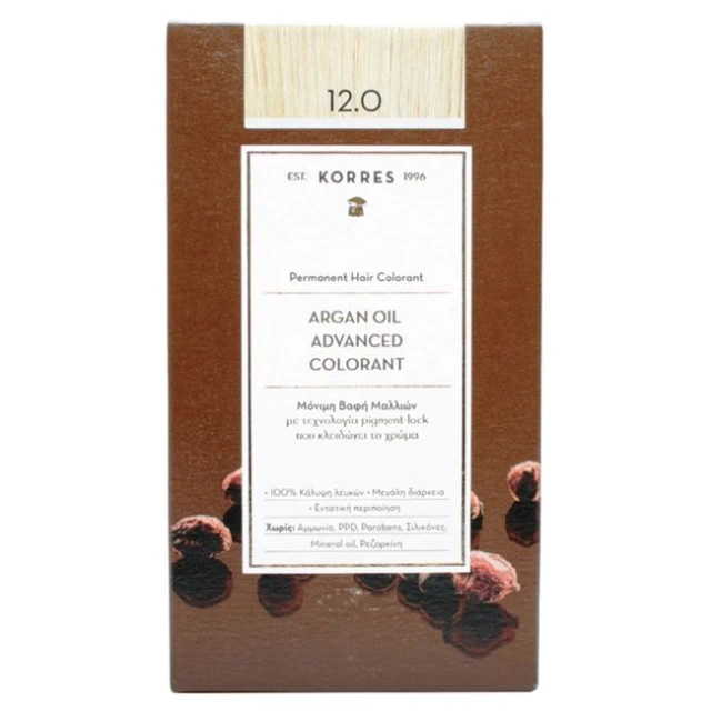 Φωτογραφία προϊόντος: KORRES Argan Oil Advanced Colorant 12.0 Ξανθό 50ml