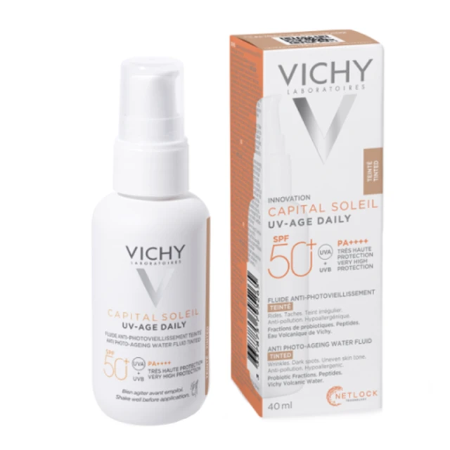 Φωτογραφία προϊόντος: Vichy Capital Soleil UV-Age Daily Tinted Light SPF50+ Λεπτόρευστο Αντηλιακό Προσώπου με Χρώμα 40ml