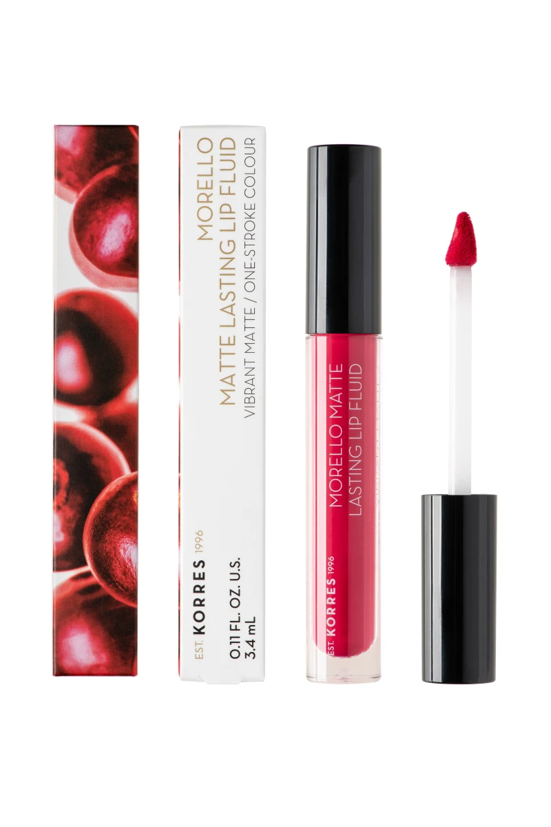 Φωτογραφία προϊόντος: Korres Morello Matte Lasting Lip Fluid 27 Cranberry Sorbet 3,4ml