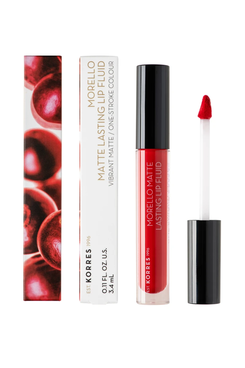Φωτογραφία προϊόντος: Korres Morello Matte Lasting Lip Fluid 52 Poppy Red 3,4ml