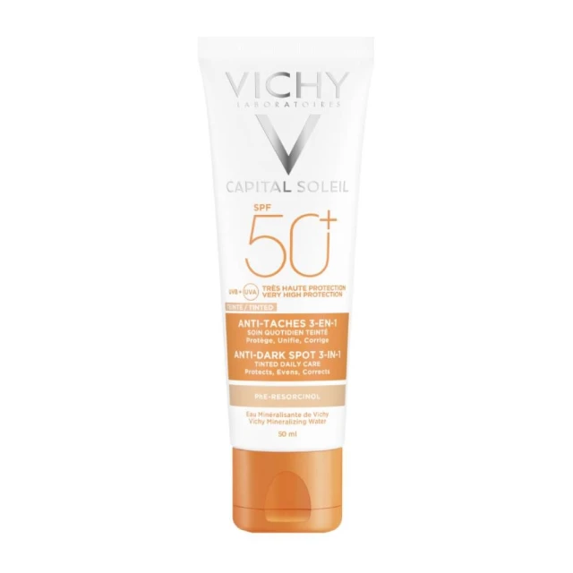 Φωτογραφία προϊόντος: Vichy Capital Soleil Anti Dark Spot Tinted 3-in-1 SPF50+ Αντηλιακή Προσώπου με Χρώμα 50ml