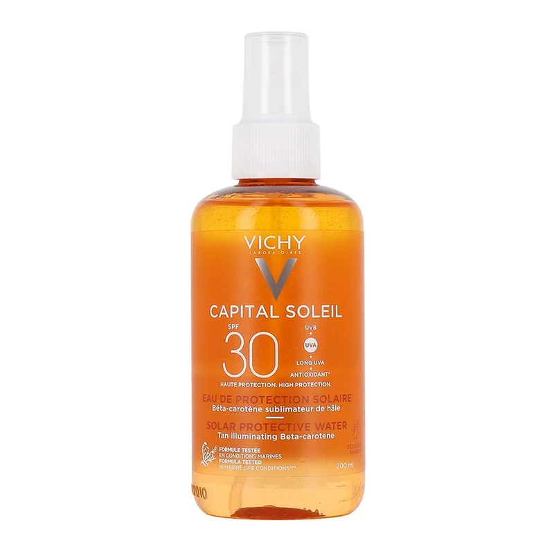 Φωτογραφία προϊόντος: Vichy Capital Soleil SPF30 Νερό Προστασίας από τον Ήλιο με Βήτα Καροτίνη, 200ml