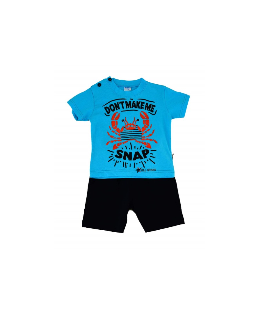 Φωτογραφία προϊόντος: All Stars Kids Fashion Βρεφικό Σετ Μπλούζα/Σορτς Μπλε/Μαύρο 13253