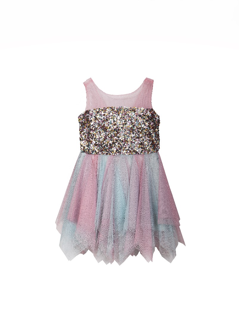 Φωτογραφία προϊόντος: M&B Kid's Fashion Φόρεμα Γαλάζιο/Ροζ 1253