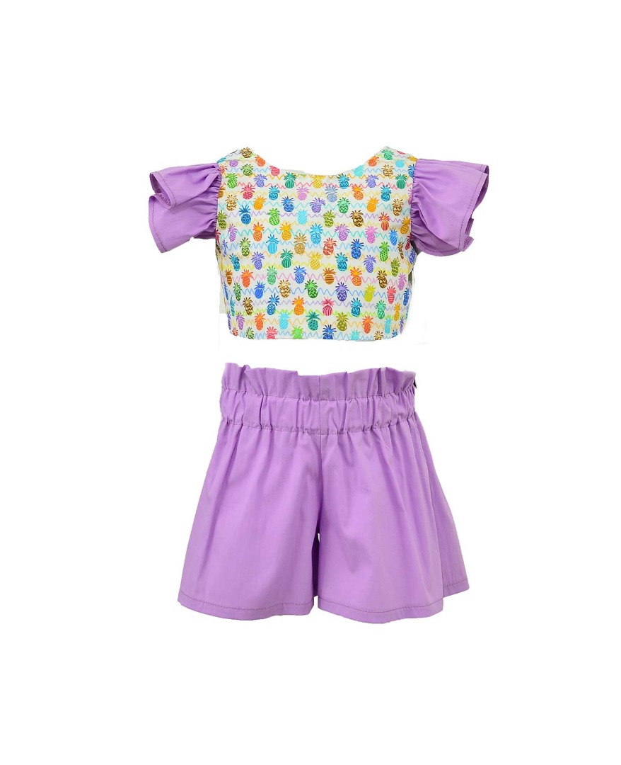 Φωτογραφία προϊόντος: All Stars Kids Fashion Παιδικό Σετ Μπλούζα/Σορτς πολύχρωμο/μωβ 14102