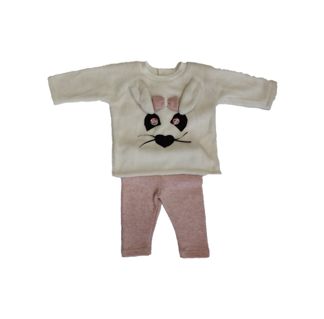 Φωτογραφία προϊόντος: All Stars Kids Fashion Βρεφική Φόρμα Λαγούδος Λευκό/Ροζ 13709