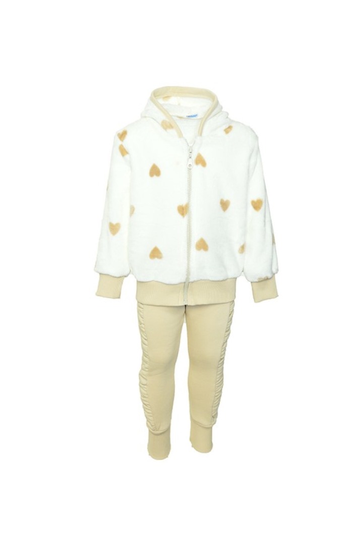 Φωτογραφία προϊόντος: All Stars Kids Fashion Παιδικό Σετ Ζακέτα-Κολάν Εκρού/Λευκό 14608