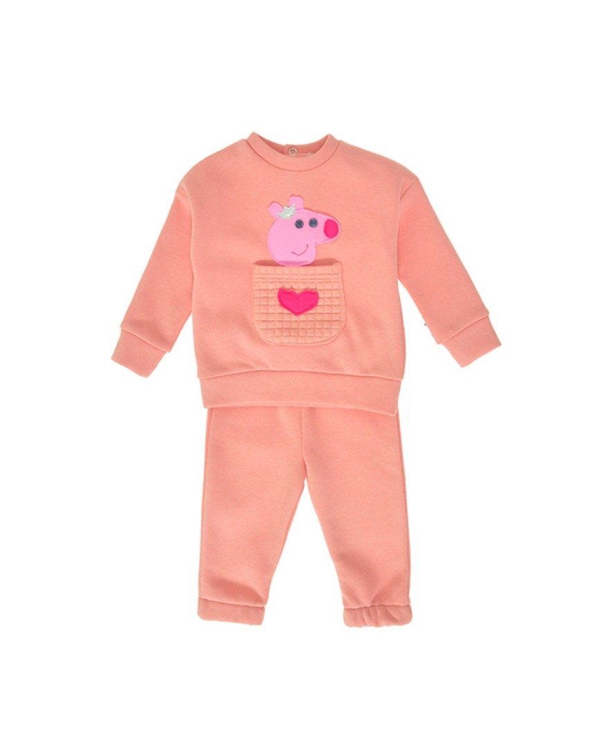 Φωτογραφία προϊόντος: All Stars Kids Fashion Βρεφικό Σετ Φόρμα Γουρουνάκι Κοραλί