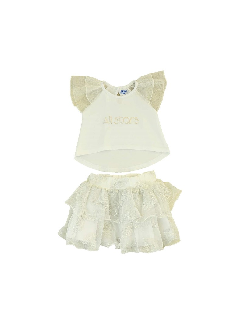 Φωτογραφία προϊόντος: All Stars Kids Fashion Βρεφικό Αμπιγιέ Σετ Λευκό 13304