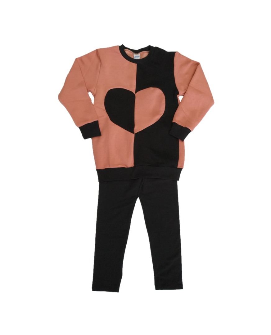 Φωτογραφία προϊόντος: All Stars Kids Fashion Παιδικό Σετ Κολάν Ροζ/Μαύρο 14507
