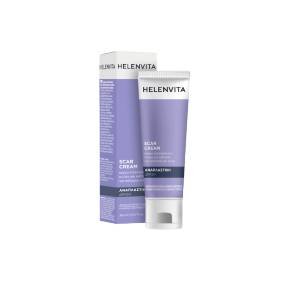 Φωτογραφία προϊόντος: Helenvita Scar Cream Κρέμα Ανάπλασης και Επανόρθωσης Ουλών & Εκδορών 30ml