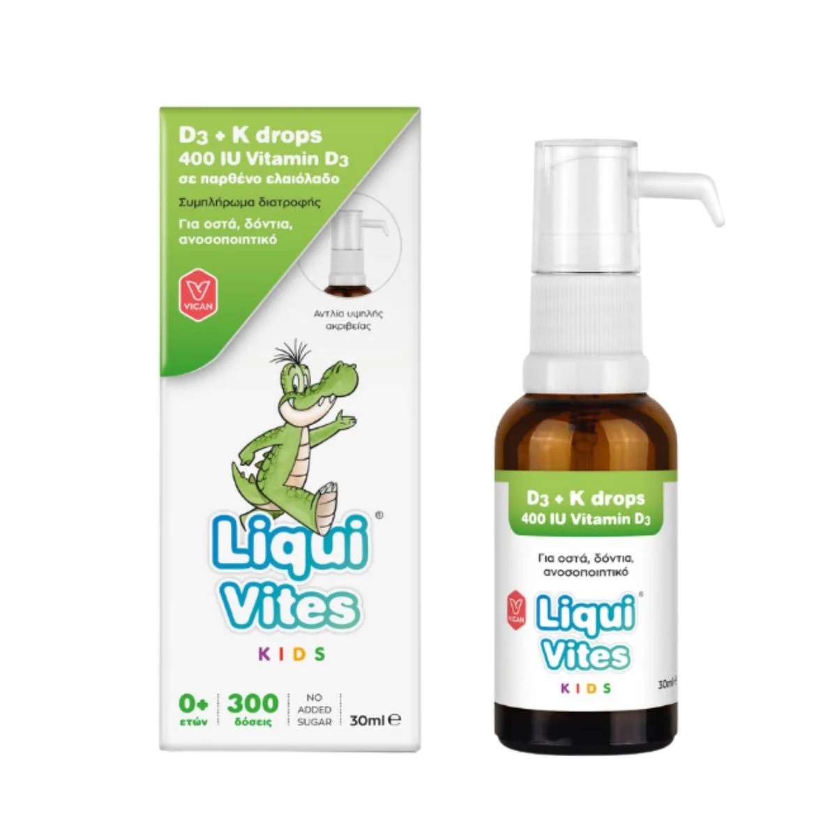 Φωτογραφία προϊόντος: Vican Liqui Vites Kids D3 + K Drops 0y+ Παιδικό Συμπλήρωμα Διατροφής 30ml