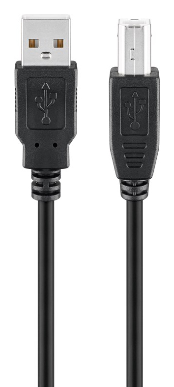 Φωτογραφία προϊόντος: GOOBAY καλώδιο USB 2.0 σε USB Type B 93596, 1.8m, μαύρο