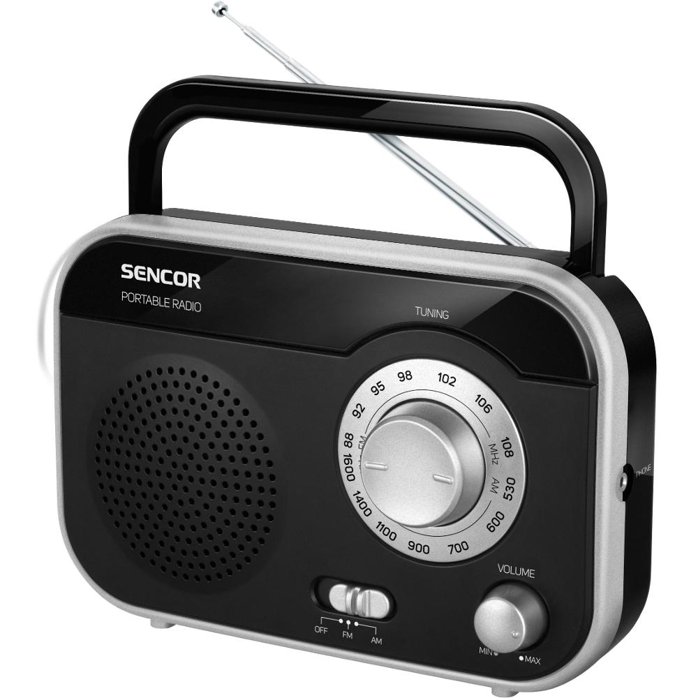 Φωτογραφία προϊόντος: Φορητό Ραδιόφωνο AM/FM 1W RMS Sencor SRD 210 BS Μαύρο/Ασημί