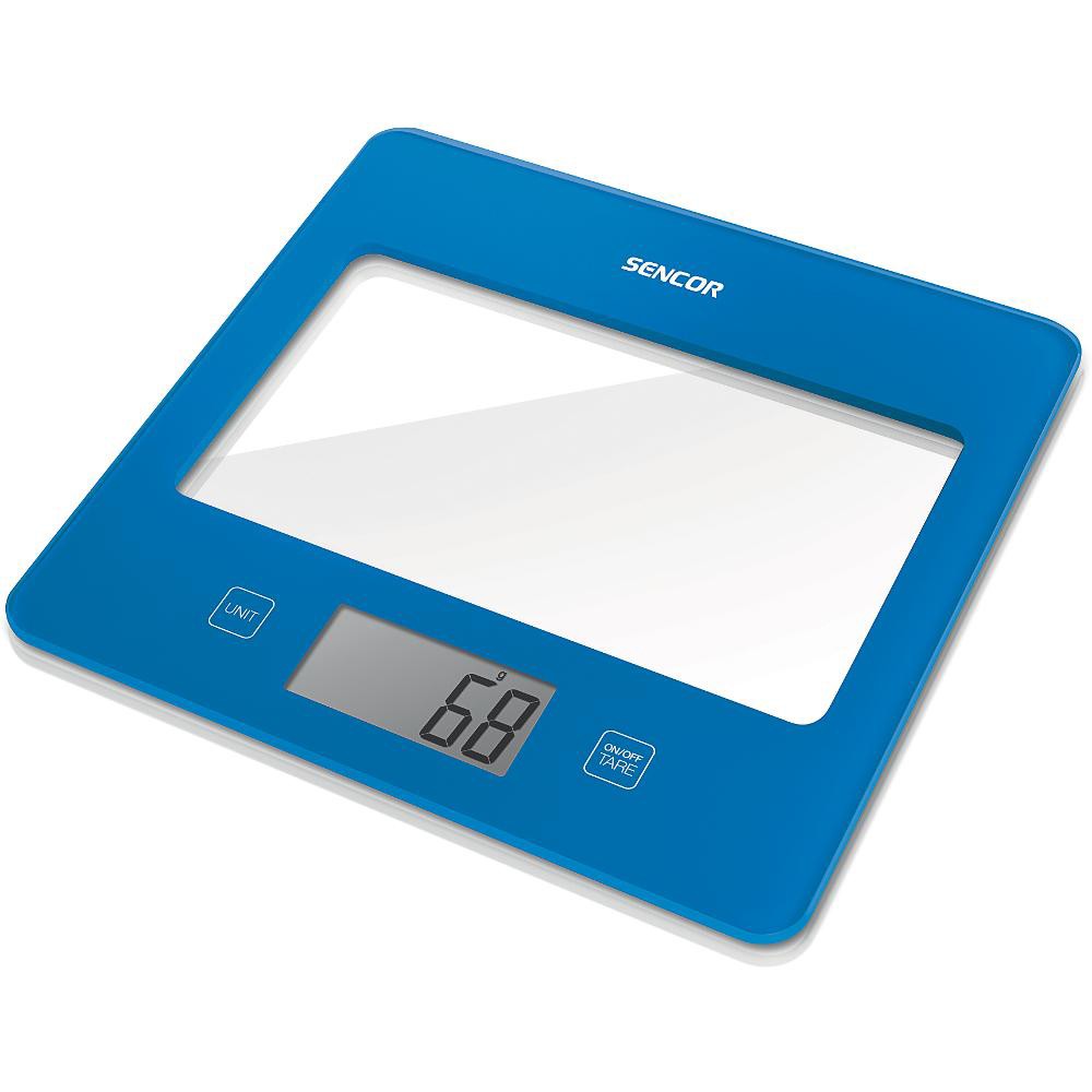 Φωτογραφία προϊόντος: Ζυγαριά Κουζίνας 5kg UltraSlim Glass Sencor SKS 5032BL Μπλε