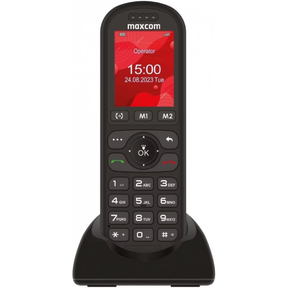 Φωτογραφία προϊόντος: Maxcom MM39D SE 4G 2.4" 1000mAh με Μεγάλα Πλήκτρα, Ραδιόφωνο και Βάση Φόρτισης Μαύρο