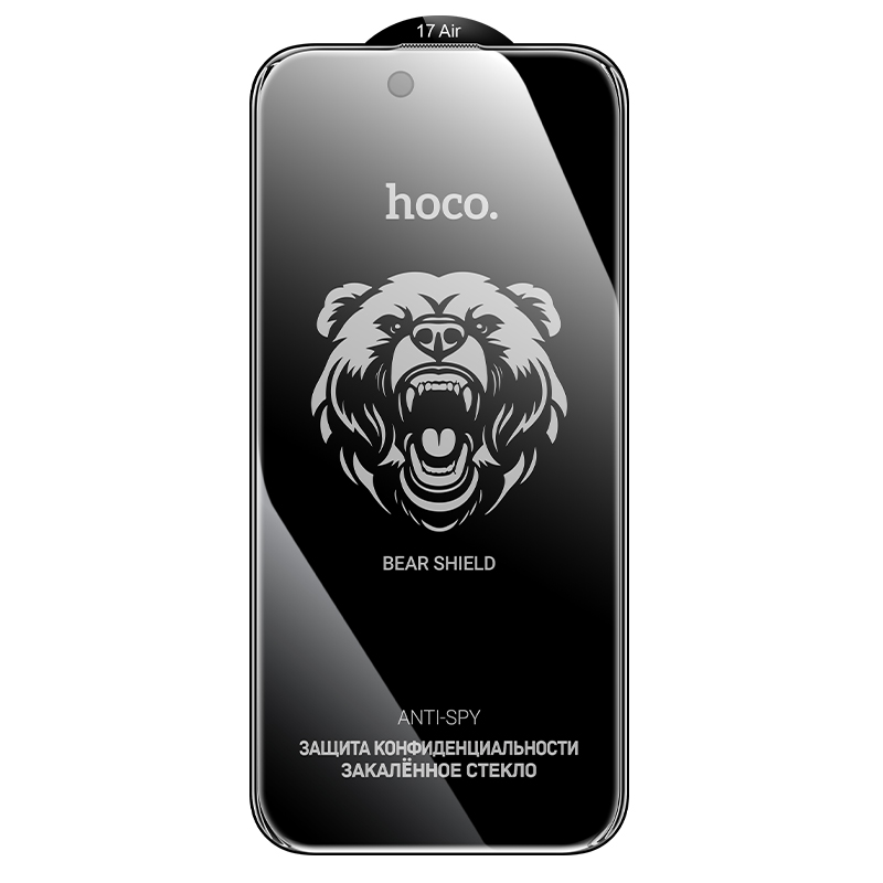 Φωτογραφία προϊόντος: Tempered Glass Hoco Bear Shield A888 HD 4H 0.4mm Large Arc 28 Μοίρες Privacy Protection για Apple iPhone Air