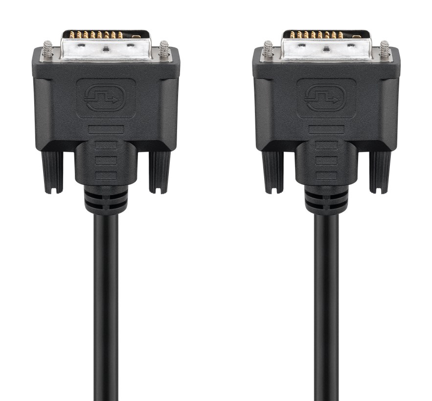 Φωτογραφία προϊόντος: GOOBAY καλώδιο DVI-D 24+1 93573, 30AWG, Full HD, 1.8m, μαύρο
