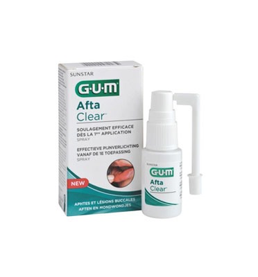 Φωτογραφία προϊόντος: Gum Afta Clear Spray Σπρέι τοπικής εφαρμογής για τη θεραπεία των Αφθών, 15ml