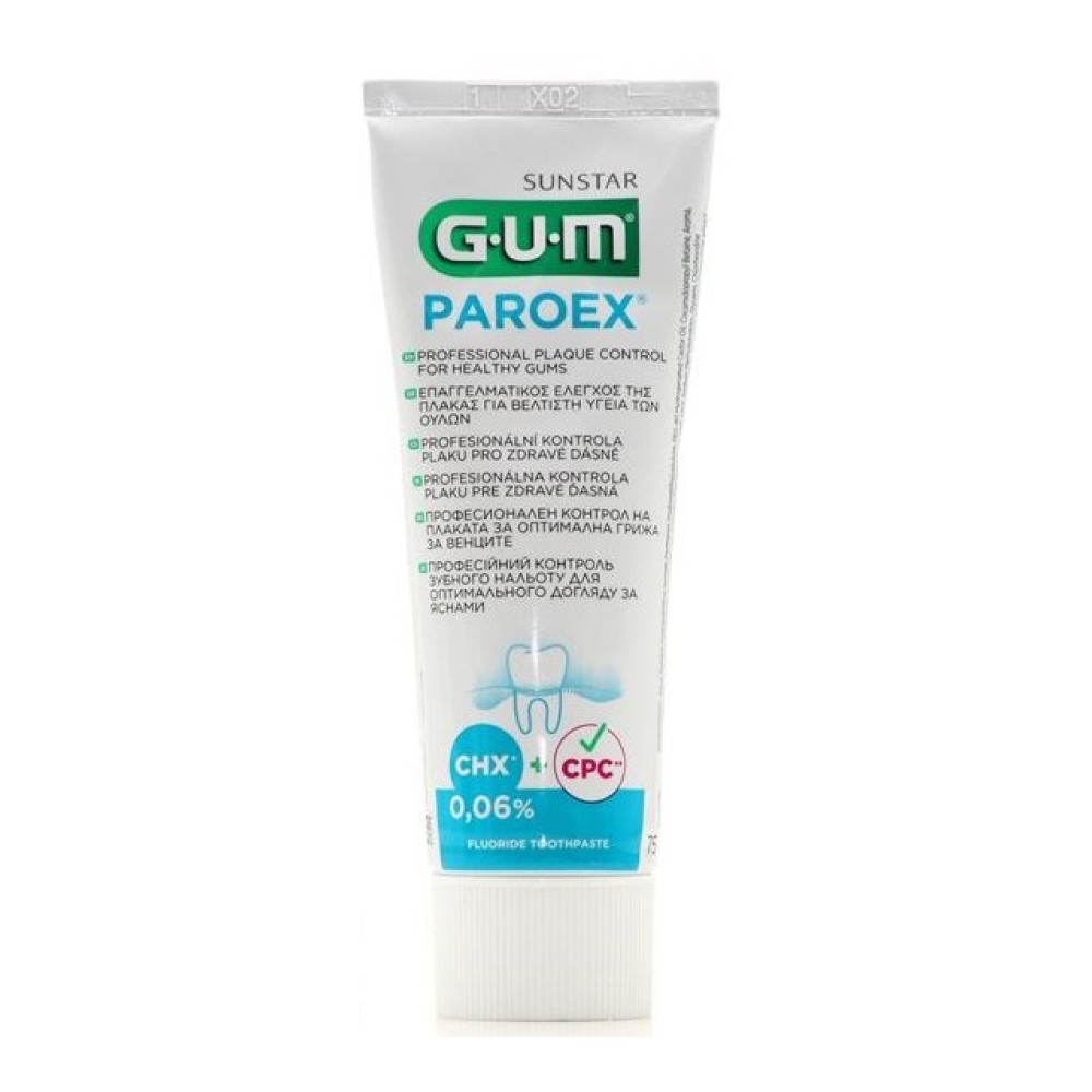 Φωτογραφία προϊόντος: GUM Paroex Οδοντόκρεμα 0,06% CHX & 0,05% CPC Για Προστασία Ούλων 75ml
