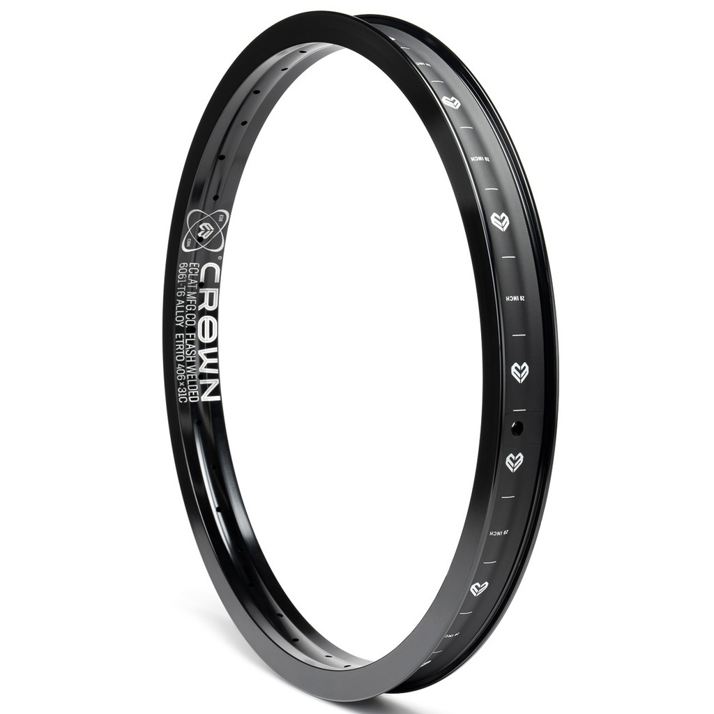 Φωτογραφία προϊόντος: Eclat Crown Flash Welded Στεφάνι BMX 38mm, Black
