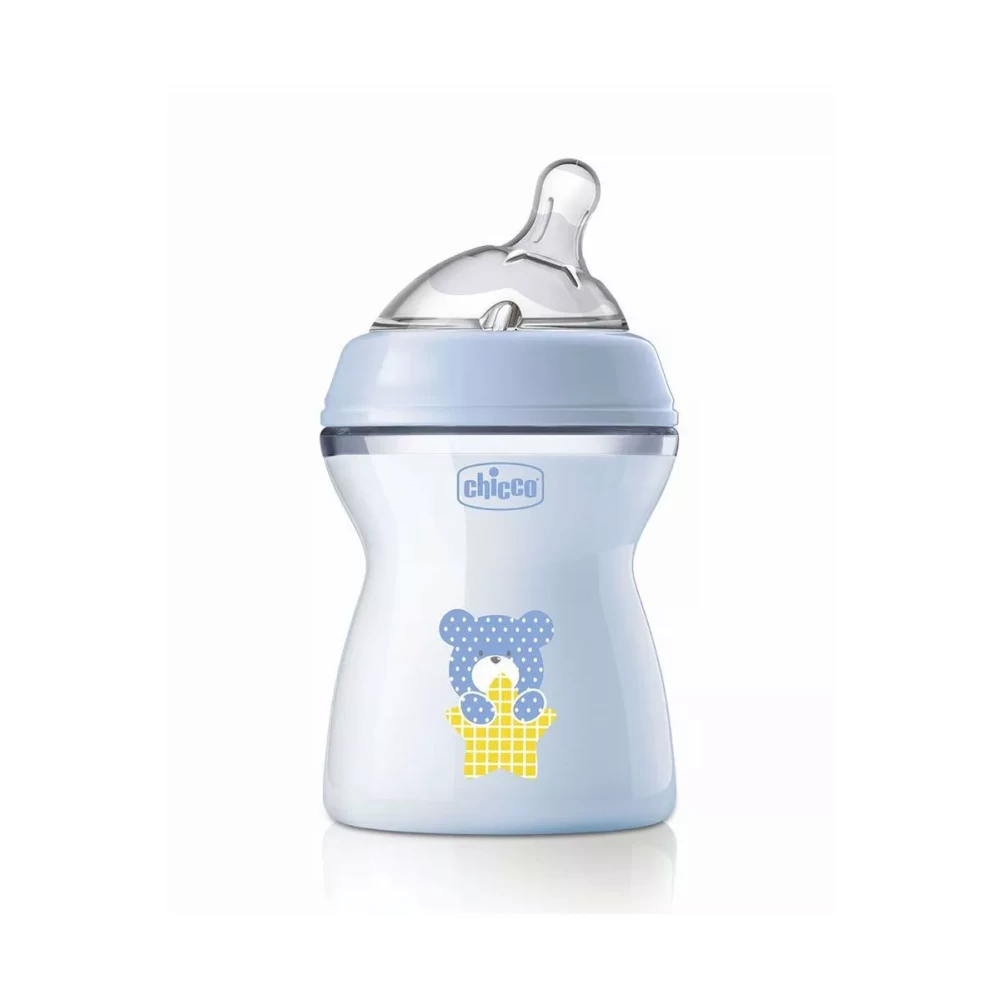 Φωτογραφία προϊόντος: Chicco Πλαστικό Μπιμπερό Natural Feeling κατά των Κολικών με Θηλή Σιλικόνης 250ml για 2+ μηνών Ciel