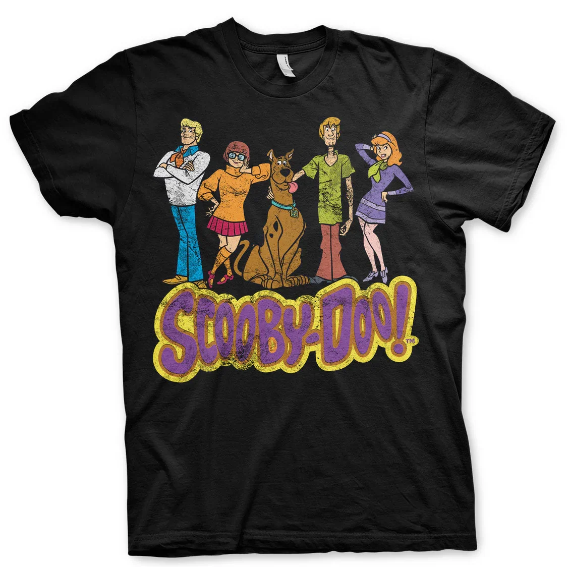Φωτογραφία προϊόντος: Hybris T-Shirt Team Scooby Doo Distressed (WB-1-SBD003-H67-5-BK)