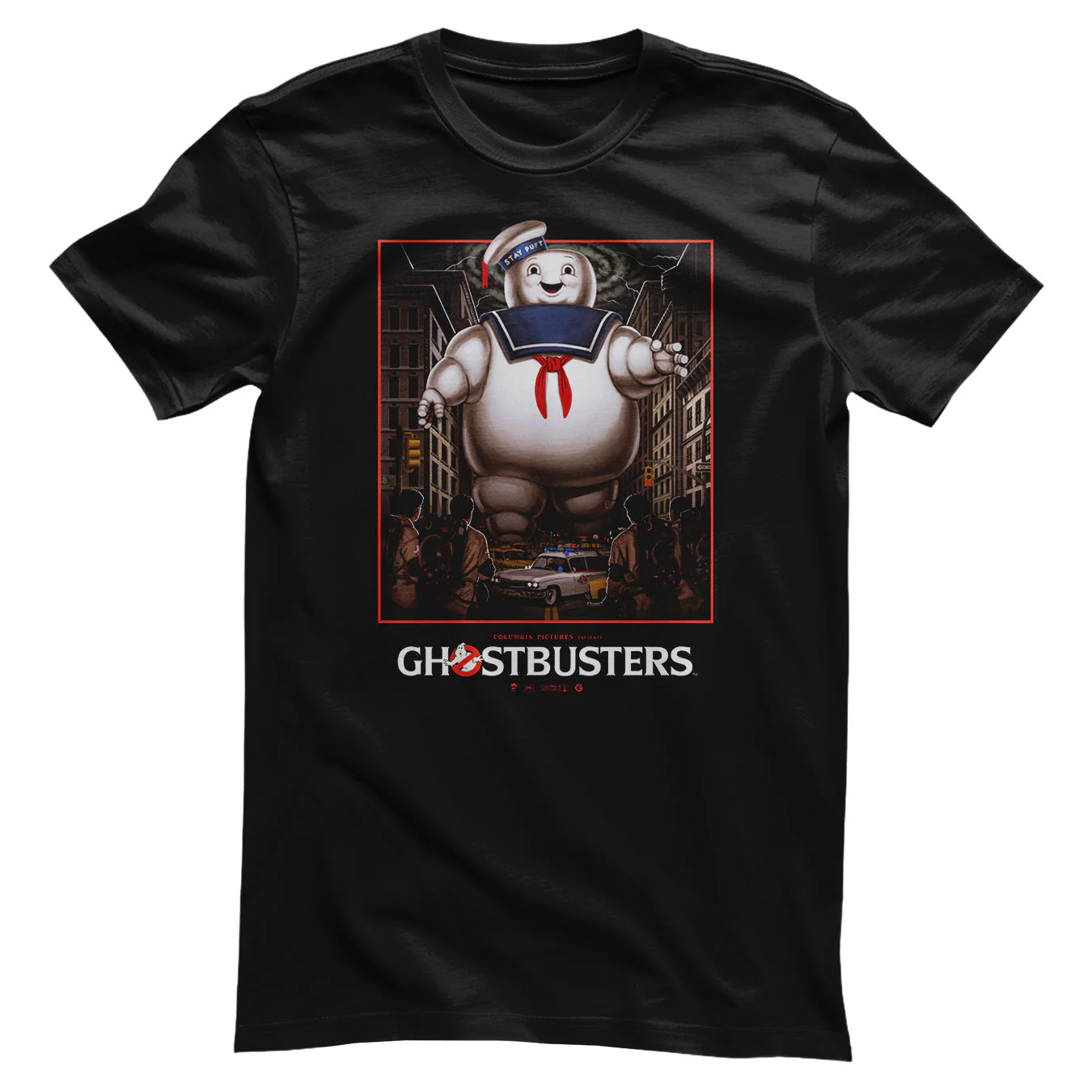 Φωτογραφία προϊόντος: Ghostbusters Stay Puft Marshmallow Man Poster T-Shirt Black