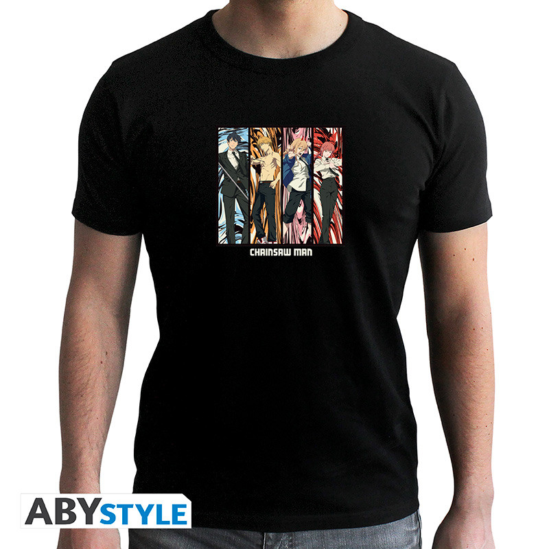 Φωτογραφία προϊόντος: T-Shirt Chainsaw Man Group Man SS Black New Fit