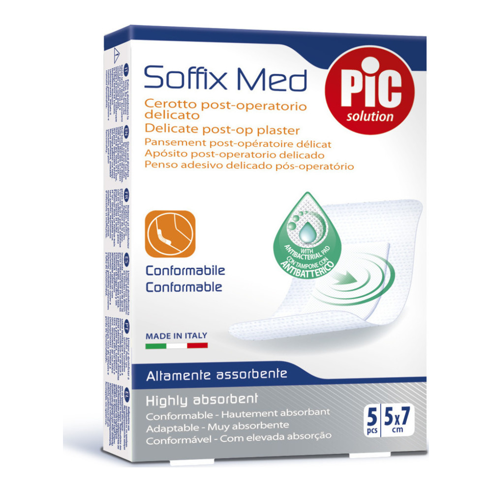 Φωτογραφία προϊόντος: Pic Soffix Med Αυτοκόλλητες Γάζες 5x7 cm, 5τμχ.