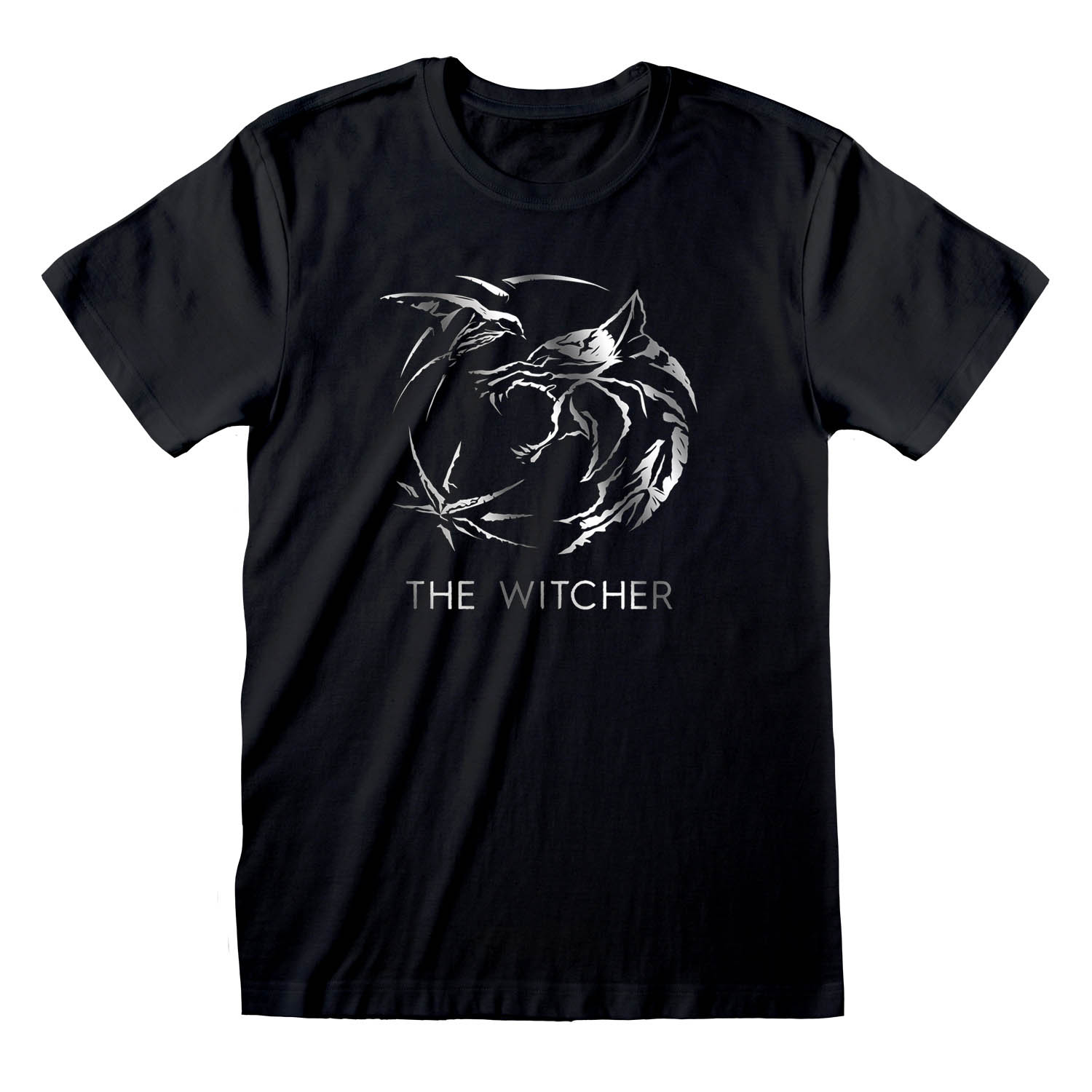 Φωτογραφία προϊόντος: Μπλούζα Unisex Black T-Shirt Witcher Silver Ink Logo