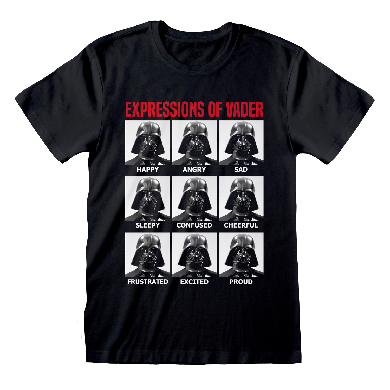 Φωτογραφία προϊόντος: Μπλούζα Unisex Black T-Shirt Star Wars Expressions Of Vader SWC00683TSB