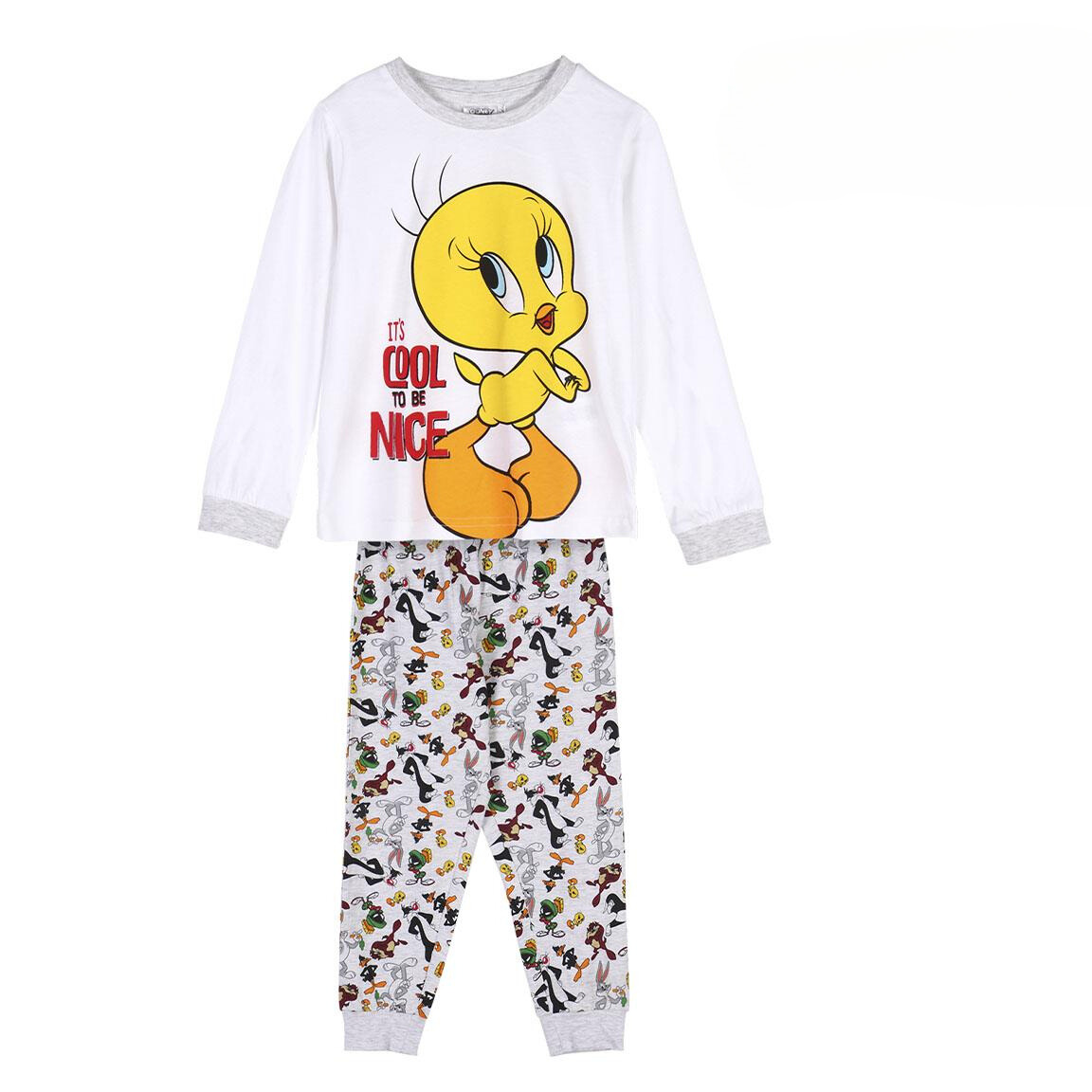 Φωτογραφία προϊόντος: Πυτζάμες παιδικές Long Pyjamas Single Jersey Looney Tunes Tweety 100% βαμβάκι