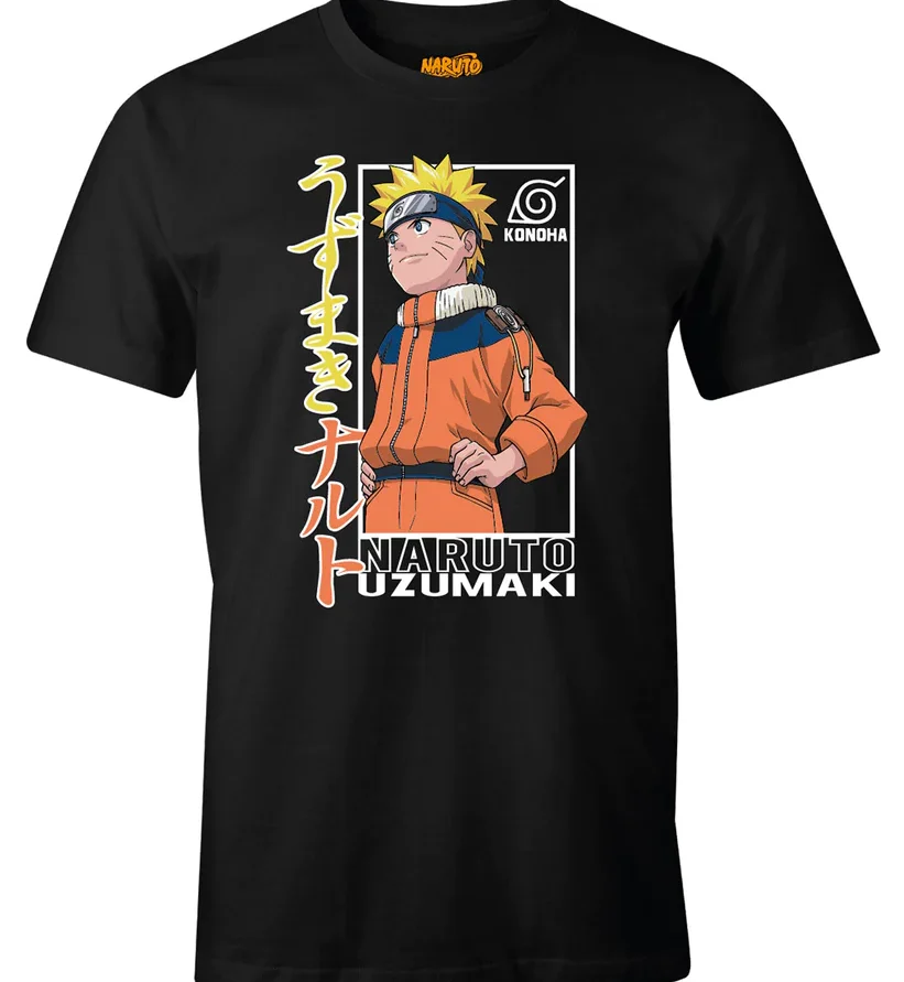 Φωτογραφία προϊόντος: Μπλούζα T-shirt Naruto Konoha Black MENARUTTS115