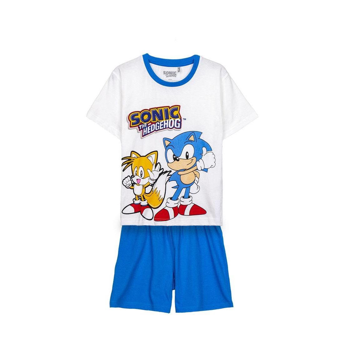 Φωτογραφία προϊόντος: Πυτζάμες παιδικές Short Pyjamas Sonic Λευκό/Σιελ - 2900001339