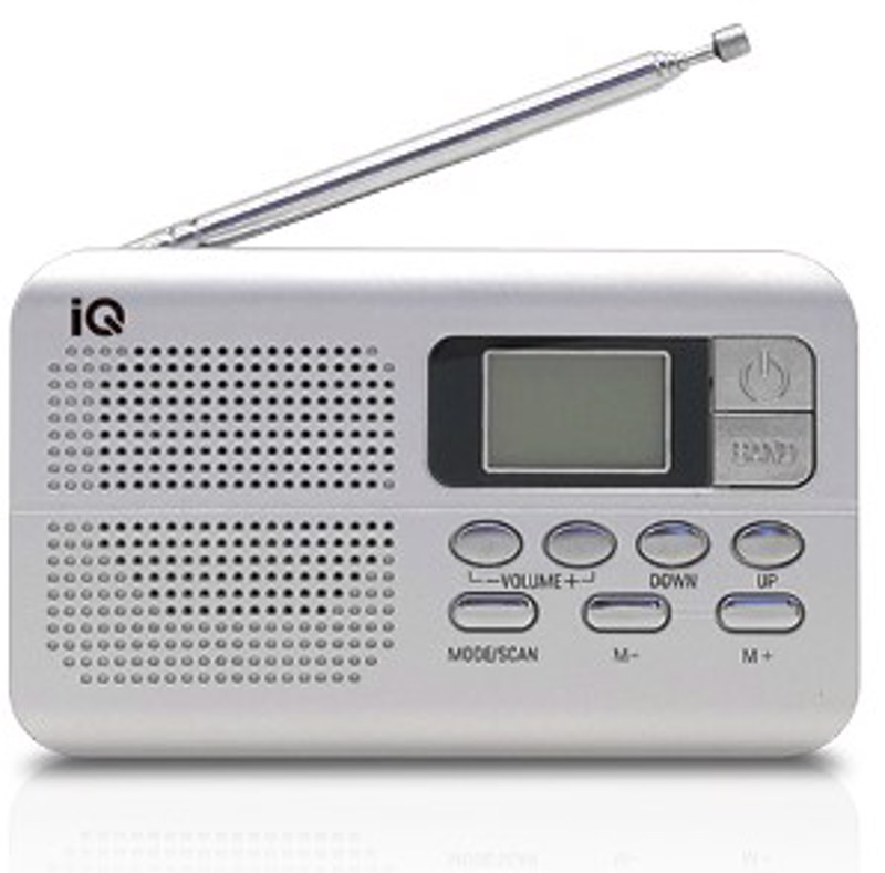Φωτογραφία προϊόντος: IQ PR-143 Φορητό Ραδιόφωνο Μπαταρίας Ασημί