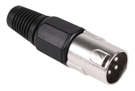 Φωτογραφία προϊόντος: Powertech Βύσμα μικροφώνου XLR WTY0054A, αρσενικό, μαύρο