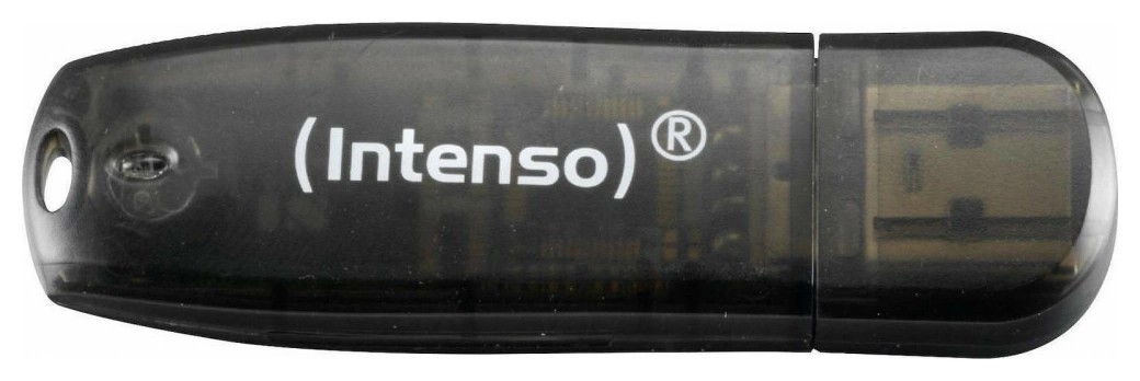 Φωτογραφία προϊόντος: INTENSO Rainbow Line USB Stick 16GB USB 2.0, Μαύρο (MPN: INS0004)
