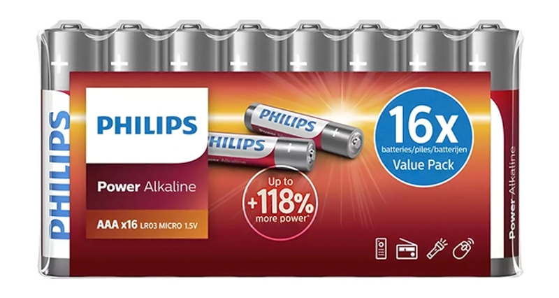 Φωτογραφία προϊόντος: Philips LR03P16F/10 (Αλκαλικές Μπαταρίες AAA 16 Τεμάχια)