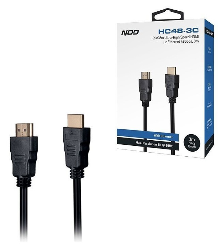 Φωτογραφία προϊόντος: Καλώδιο HDMI NOD σε HDMI HC48-3C 3m Ultra High Speed
