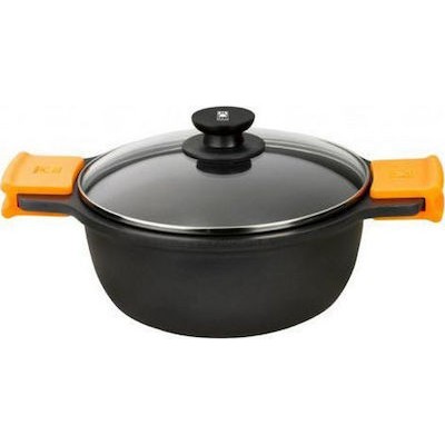 Φωτογραφία προϊόντος: ΧΥΤΡΑ BRA EFFICIENT A270320 (20CM / 3LT / BLACK) με γυάλινο καπάκι