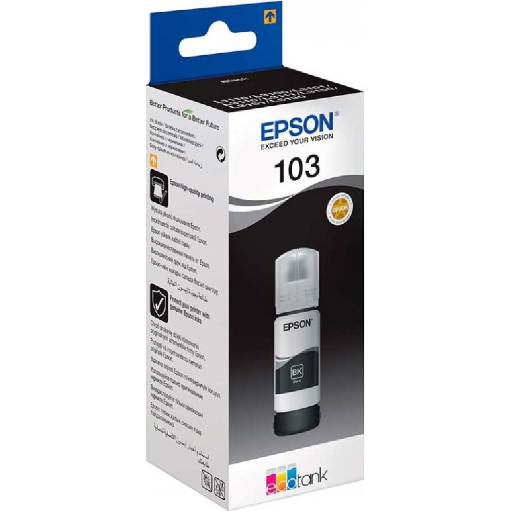 Φωτογραφία προϊόντος: ΜΕΛΑΝΙ ΕΚΤΥΠΩΤΗ EPSON 103(T00S14A) BLACK (EPS0076)