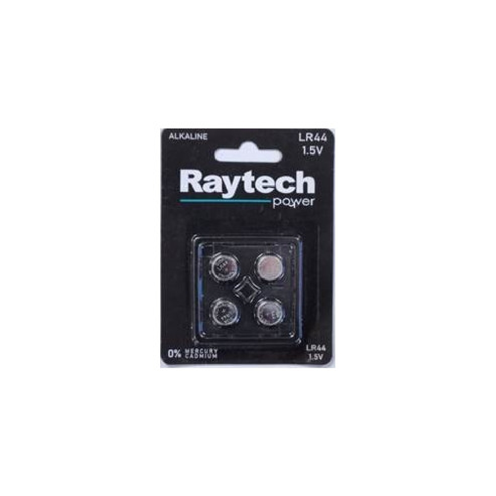 Φωτογραφία προϊόντος: ΜΠΑΤΑΡΙΑ ΑΛΚΑΛΙΚΗ RAYTECH LR44 BLISTER 4TMX 1.5V