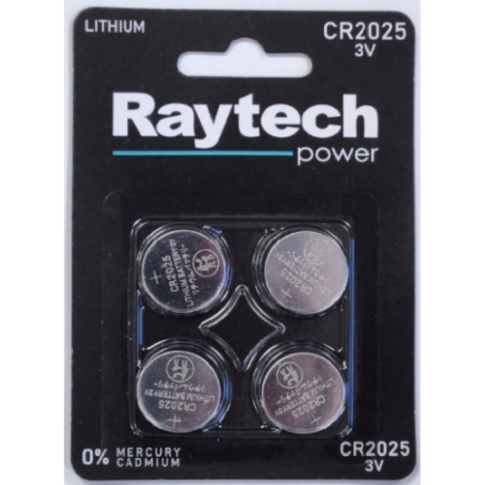 Φωτογραφία προϊόντος: RAYTECH CR2025 3V, σε blister 4TMX (2025)