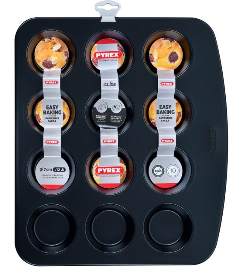 Φωτογραφία προϊόντος: Pyrex 322313 Glide Φόρμα Muffin 12 Θέσεων