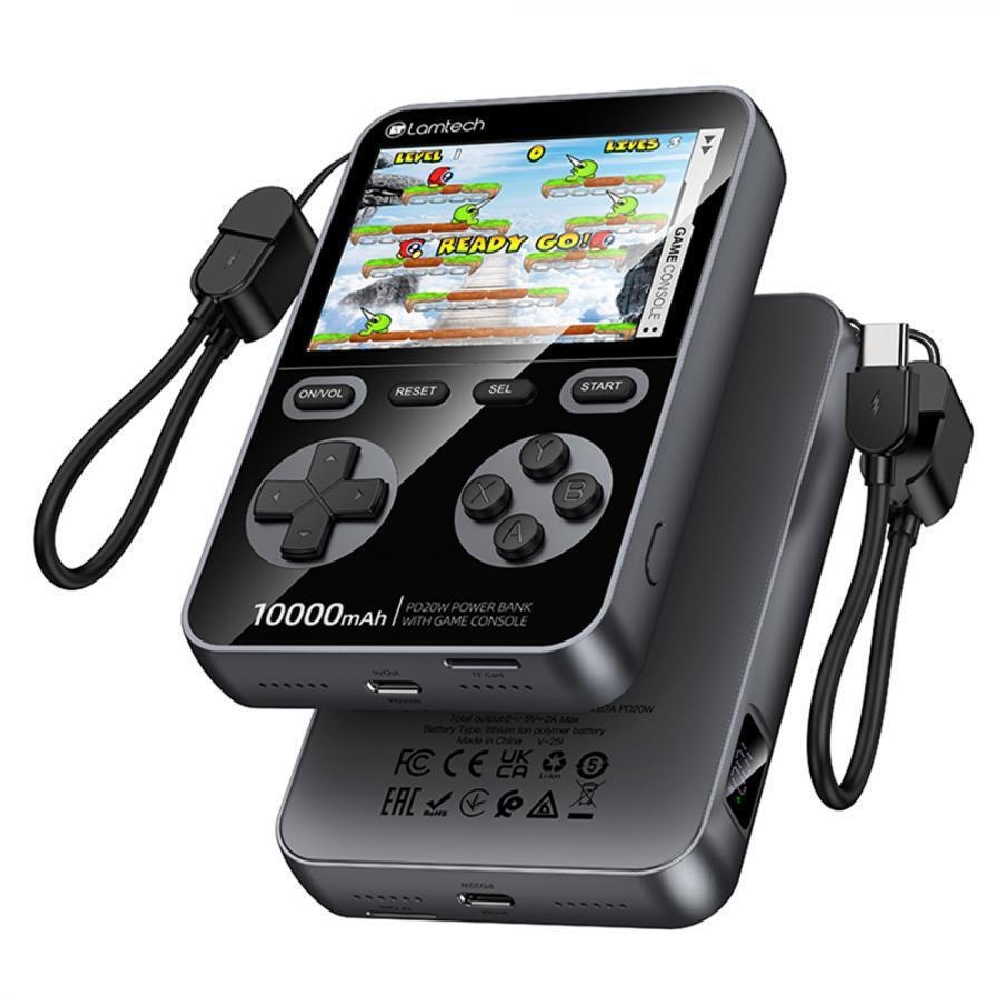 Φωτογραφία προϊόντος: POWER BANK LAMTECH GAMING CONSOLE 1500 GAMES 10000MAH ΜΑΥΡΟ (LMT0010)